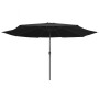 Sombrilla de jardín con palo de metal negra 390 cm by , Umbrellas - Ref: Foro24-47384, Price: 82,56 €, Discount: %