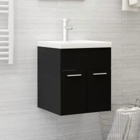Furniture with black engineered wood sink by vidaXL, bathroom vanities - Ref: Foro24-3071262, Price: 152,27 €, Discount: %