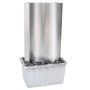 Fuente de jardín de acero inoxidable plateado 60,2x37x122,1 cm by , Fountains and waterfalls - Ref: Foro24-48095, Price: 539,...