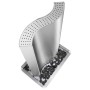 Fuente de jardín de acero inoxidable plateado 60,2x37x122,1 cm by , Fountains and waterfalls - Ref: Foro24-48095, Price: 539,...