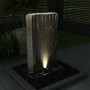 Fuente de jardín de acero inoxidable plateado 60,2x37x122,1 cm by , Fountains and waterfalls - Ref: Foro24-48095, Price: 539,...