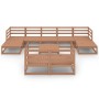 Juego muebles de jardín 10 pzas madera maciza pino marrón miel von , Gartensets - Ref: Foro24-3078142, Preis: 678,50 €, Rabat...