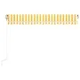 Yellow and white automatic retractable awning 400x350 cm by vidaXL, Awnings - Ref: Foro24-3068988, Price: 436,82 €, Discount: %