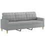 Juego de sofás con cojines 3 piezas tela gris claro von , Sofas - Ref: Foro24-3201330, Preis: 558,14 €, Rabatt: %