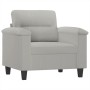 Juego de sofás con cojines 4 piezas tela microfibra gris claro by , Sofas - Ref: Foro24-3202297, Price: 892,52 €, Discount: %