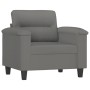 Juego de sofás con cojines 4 piezas tela microfibra gris oscuro von , Sofas - Ref: Foro24-3202310, Preis: 840,04 €, Rabatt: %