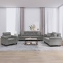 Juego de sofás con cojines 3 piezas tela microfibra gris oscuro von , Sofas - Ref: Foro24-3202304, Preis: 821,98 €, Rabatt: %