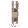Estantería madera contrachapada color roble Sonoma 40x35x180 cm by , Bookcases and shelves - Ref: Foro24-803419, Price: 71,40...