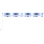 Blau-weiße manuell einziehbare Markise 600x350 cm von vidaXL, Markisen - Ref: Foro24-3069036, Preis: 551,17 €, Rabatt: %