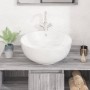 Lavabo redondo cerámica blanco 44x17 cm von , Sinkt - Ref: Foro24-153342, Preis: 79,48 €, Rabatt: %