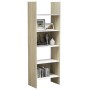 Estantería madera contrachapada blanco y roble 60x35x180 cm by , Bookcases and shelves - Ref: Foro24-803412, Price: 91,10 €, ...