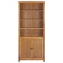 Estantería con 2 puertas de madera maciza de roble 90x30x200 cm by , Bookcases and shelves - Ref: Foro24-289178, Price: 394,5...