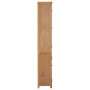 Estantería con 2 puertas de madera maciza de roble 90x30x200 cm de , Librerías y estanterías - Ref: Foro24-289178, Precio: 39...