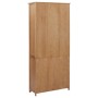 Estantería con 2 puertas de madera maciza de roble 90x30x200 cm by , Bookcases and shelves - Ref: Foro24-289178, Price: 394,5...