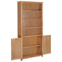 Estantería con 2 puertas de madera maciza de roble 90x30x200 cm by , Bookcases and shelves - Ref: Foro24-289178, Price: 394,5...