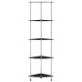 Estantería 5 niveles cristal templado negro 30x30x130 cm by , Bookcases and shelves - Ref: Foro24-249521, Price: 51,95 €, Dis...