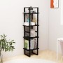 Estantería 4 niveles madera maciza de pino negro 40x30x140 cm von , Bücherregale und Regale - Ref: Foro24-806426, Preis: 73,7...