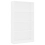 Estantería de 4 niveles madera contrachapada blanca 80x24x142cm de , Librerías y estanterías - Ref: Foro24-800909, Precio: 91...