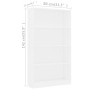 Estantería de 4 niveles madera contrachapada blanca 80x24x142cm von , Bücherregale und Regale - Ref: Foro24-800909, Preis: 90...