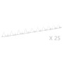 Pinchos de muro 25 unidades acero 1 m de , Puntas para anclaje en el suelo - Ref: Foro24-144566, Precio: 149,47 €, Descuento: %