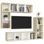 Muebles de salón 4 piezas madera de ingeniería roble Sonoma von , TV-Möbel - Ref: Foro24-3079822, Preis: 210,77 €, Rabatt: %