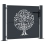 Puerta de jardín acero gris antracita diseño árbol 105x105 cm von , Gartentore - Ref: Foro24-153155, Preis: 221,47 €, Rabatt: %