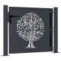 Puerta de jardín acero gris antracita diseño árbol 105x105 cm von , Gartentore - Ref: Foro24-153155, Preis: 221,47 €, Rabatt: %