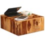 Mesa de centro de madera maciza de sheesham 70x70x30 cm by , Coffee table - Ref: Foro24-244927, Price: 135,98 €, Discount: %