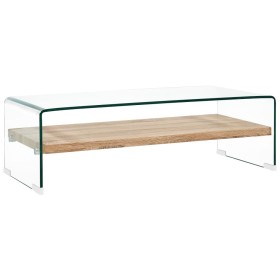 Mesa de centro de vidrio templado transparente 98x45x31 cm by , Coffee table - Ref: Foro24-284743, Price: 211,30 €, Discount: %