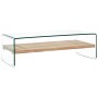 Mesa de centro de vidrio templado transparente 98x45x31 cm by , Coffee table - Ref: Foro24-284743, Price: 208,07 €, Discount: %