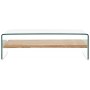 Mesa de centro de vidrio templado transparente 98x45x31 cm by , Coffee table - Ref: Foro24-284743, Price: 208,07 €, Discount: %