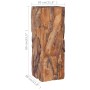 Mesa auxiliar de madera maciza de teca 30x30x80 cm by , Side tables - Ref: Foro24-288807, Price: 151,84 €, Discount: %