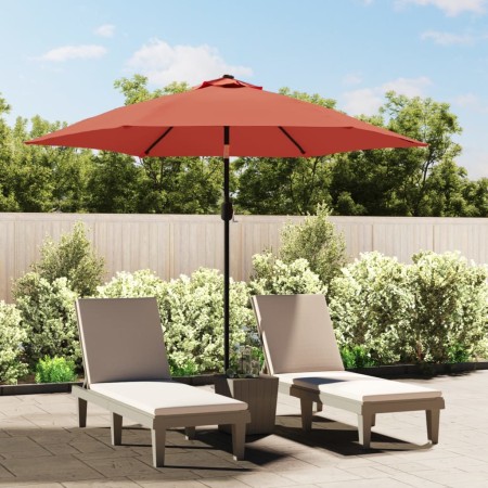 Sombrilla de jardín con palo de metal terracota 300 cm by , Umbrellas - Ref: Foro24-313753, Price: 64,03 €, Discount: %