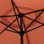 Sombrilla de jardín con palo de metal terracota 300 cm by , Umbrellas - Ref: Foro24-313753, Price: 64,03 €, Discount: %