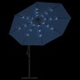 Sombrilla de jardín voladiza con luces LED azul celeste 350 cm by , Umbrellas - Ref: Foro24-313785, Price: 149,60 €, Discount: %