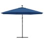 Sombrilla de jardín voladiza con luces LED azul celeste 350 cm by , Umbrellas - Ref: Foro24-313785, Price: 149,60 €, Discount: %