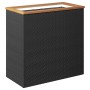 Jardinera de ratán sintético negra 80x40x80 cm von , Töpfe und Pflanzgefäße - Ref: Foro24-319417, Preis: 108,16 €, Rabatt: %