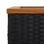 Jardinera de ratán sintético negra 80x40x80 cm von , Töpfe und Pflanzgefäße - Ref: Foro24-319417, Preis: 108,16 €, Rabatt: %