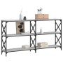 Mesa consola madera de ingeniería gris Sonoma 156x28x80,5 cm von , Seitentische - Ref: Foro24-835427, Preis: 63,56 €, Rabatt: %
