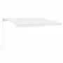 Cream manual retractable awning 450x350 cm by vidaXL, Awnings - Ref: Foro24-3068997, Price: 379,15 €, Discount: %