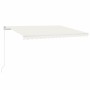 Cremefarbene manuell einziehbare Markise 450 x 350 cm von vidaXL, Markisen - Ref: Foro24-3068997, Preis: 386,64 €, Rabatt: %