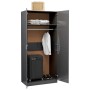 Armario de madera contrachapada gris brillo 90x52x200cm von , Kleiderschränke - Ref: Foro24-800638, Preis: 245,91 €, Rabatt: %