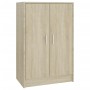 Mueble zapatero madera contrachapada roble Sonoma 60x35x92 cm de , Zapateros y organizadores de calzado - Ref: Foro24-808930,...