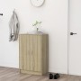 Mueble zapatero madera contrachapada roble Sonoma 60x35x92 cm de , Zapateros y organizadores de calzado - Ref: Foro24-808930,...
