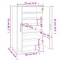 Mueble zapatero madera contrachapada roble Sonoma 60x35x92 cm de , Zapateros y organizadores de calzado - Ref: Foro24-808930,...