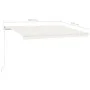 Cream manual retractable awning 450x350 cm by vidaXL, Awnings - Ref: Foro24-3068997, Price: 379,15 €, Discount: %