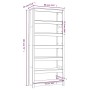 Estantería madera maciza de pino 80x35x183 cm von , Bücherregale und Regale - Ref: Foro24-821694, Preis: 166,82 €, Rabatt: %