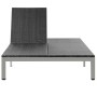 Tumbona doble con ruedas ratán sintético negro von , Liegen - Ref: Foro24-43977, Preis: 288,26 €, Rabatt: %