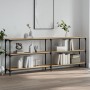 Mesa consola madera de ingeniería roble Sonoma 200x29x75 cm by , Side tables - Ref: Foro24-834111, Price: 130,66 €, Discount: %