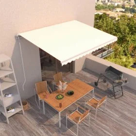 Cremefarbene automatische einziehbare Markise 400 x 350 cm von vidaXL, Markisen - Ref: Foro24-3068987, Preis: 438,48 €, Rabat...